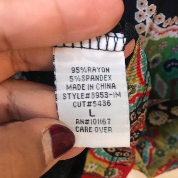 Cha cha vente 3/4 Sleeve casual dress SZ L - Picture 5 of 6